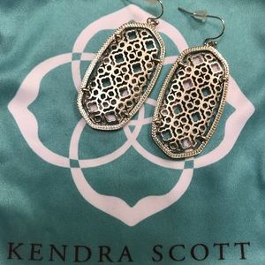 Silver Kendra Scott Filigree Earrings